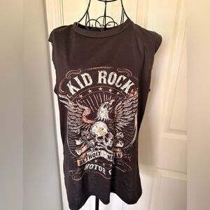 Black Graphic Muscle Tank Top - Design